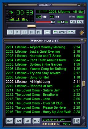 Winamp - Winamp music and video player. This is the classic look.