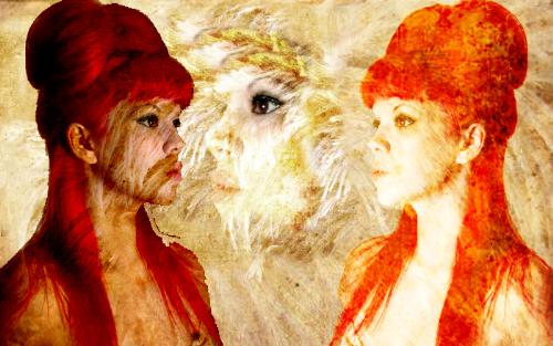 Girl Reflection - I've made this thru photoshop..this was my first photoshop manipulation..