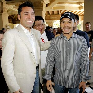 Manny Pacquiao vs Oscar Dela Hoya - Manny "the pacman" pacquiao against Oscar "the Golden Boy" dela Hoya