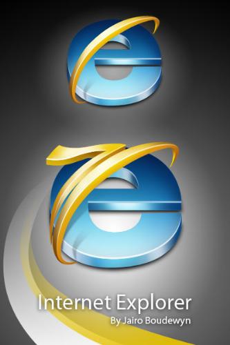 Internet Explorer 6 and 7 - The change of icon from Internet Explorer 6 to 7. See this image. Internet Explorer 6 and 7 - The change of icon from Internet Explorer 6 to 7. See this image.