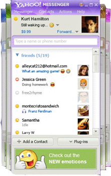 Yahoo Messenger - Yahoo Messenger. Used for chatting with people all over the globe.