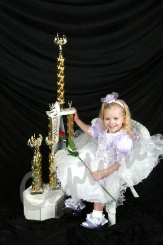 Katelyn Rose Preston  - This is a photo of Katelyn Rose age 3 day after she won a pageant.