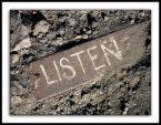 listen - it feels good to listen