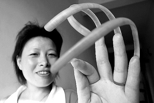 it is amazing - i bet you never see so long fingernail.