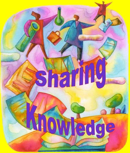 sharing knowledge - knowledge can be communicated in many ways