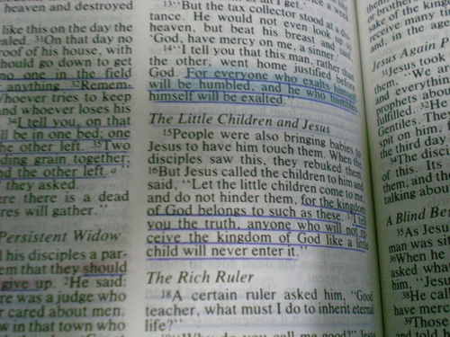 A message - Scripture from the Bible.