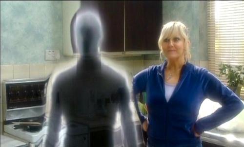 Ghost--- Do u Believe this - See there is Ghost standing before a women 
do u believe that this is real