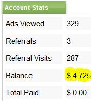 crewbux click status - this is my account status in crewbux, i'm just a few clicks to payout