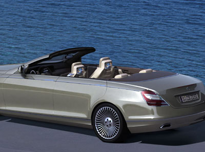 car - a car with background of an ocean