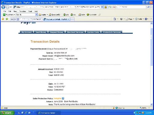 bankroll bucks pts payment proof - I joined bankroll bucks 3 months ago- this is one of my cashouts through paypal. Its a great site to earn some pocket change.