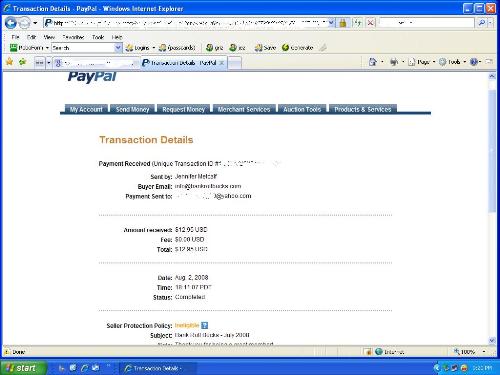 bankroll bucks payment 2  - I got paid again from bankroll bucks. this is my paypal proof of payment.
