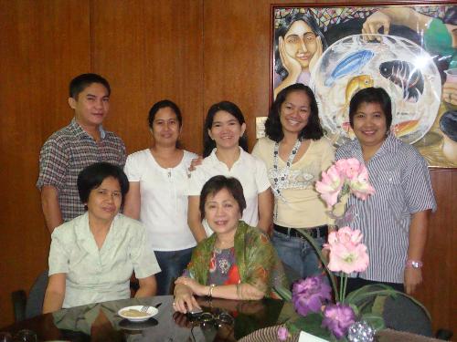 director's birthday party - the birthday celebrant with her staff at ORD