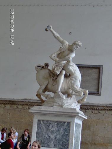 italy florence - this is a very beautiful photo of the art square at florence italy.