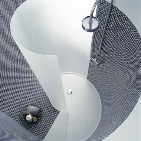 would you take a bath here? - This is a nice shower room, don't you think?