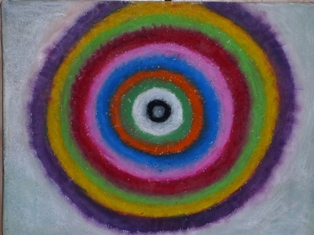 God's Eye - I have had an ongoing affinity with circles. The word Madala is the Sanskrit word for circle and used to symbolize wholeness and enternity and found in nature, science and art. Carl Jung said the mandala symbolized ' a safe refuge of innerreconciliation and wholeness'