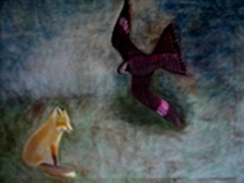 Fox & Night Hawk - Fox and Hawk are Spiritual Totems. They are cloesly related, here brother and sister. The belong together.