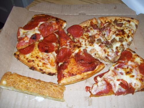 a pizza hut  - popular pizza joint