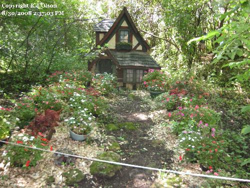 Hobbit Home - Along a trail in the woods called Hobbit Hole at the Minnesota renassiance festival. August 30th, 2008.