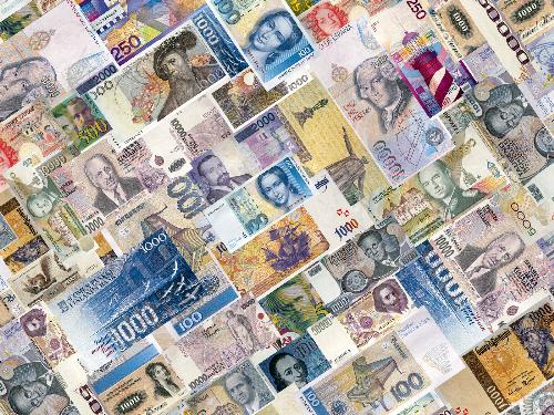 Currencies of different countries - This photo contains the pics of different countries' currencies. looks good