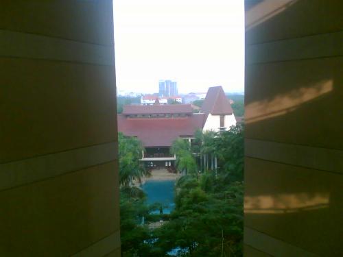at room - in front of room