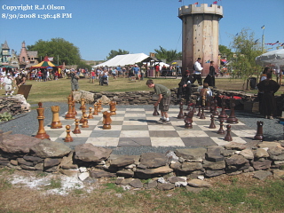 Huge Chess Game - Taken at th Minnesota renassiance Festival 8-30-2008.