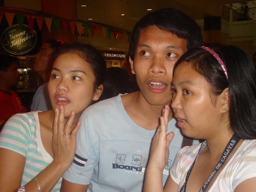 actors...LOL! - Me and my friends are just fooling around one day in a mall...