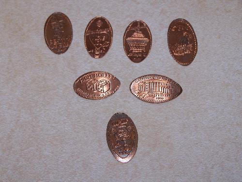 Stamped pennies - These are from my trip to the west coast Stamped pennies - These are from my trip to the west coast