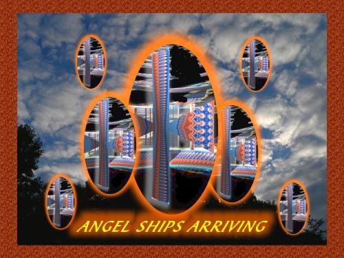 Angel Ships arriving - The intercession of millions of Angel ships  begins with the first landing.