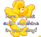 care bear friend - yellow care bear, friend, friendship, care bears, fun