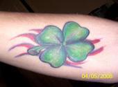my irish showing a lil - i had to get it done just cause im irish and love the irish lifestyle