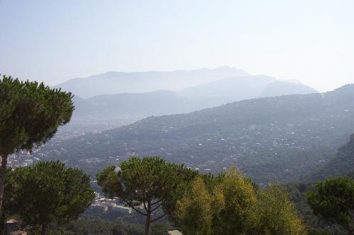 A view from my balcony in Sorrento - I took this during the morning haze one day while we were staying near Sorrento. Beautiful!