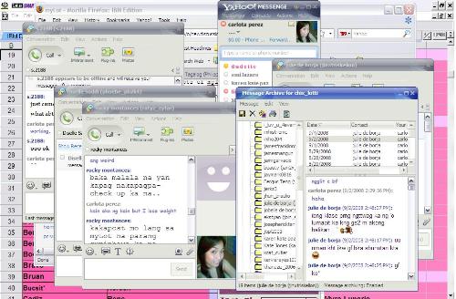 My Screen! - there you can see the name of my 2 friends here in mylot.^^