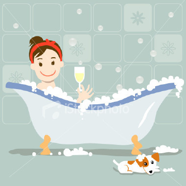 bubble bath  - nice warm bubble bath