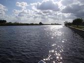 The Caloosahatchee River near my house - Wonder why I deal with hurricanes? Here's one reason.