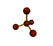 A Molecule! - I think its a carbon atom bonded to 4 other carbon atoms.