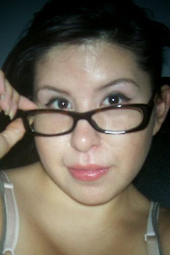 me - Me and my new glasses.