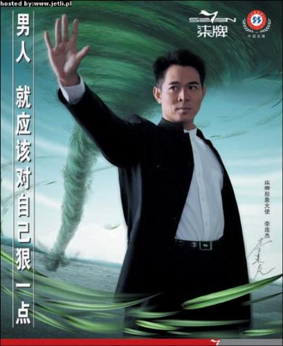 jet li - jet li poses for seven