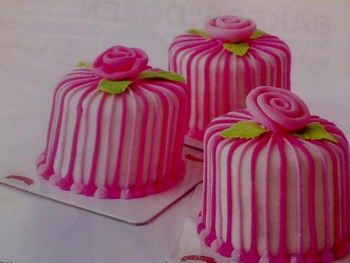 eating food - red ribbon cake