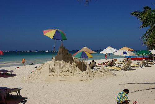 Boracay, Philippines - This is a picture I took from my visit to Boracay back in 2007. It's a white sand beach and is a favorite tourist spot in the Philippines.