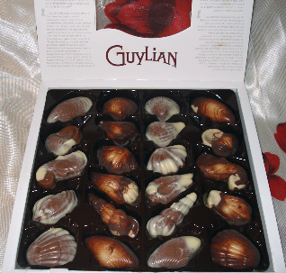 Guylian Chocolate Sea Shells - A picture of one of the boxes of Guylian Chocolate Sea Shells I purchased. 