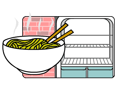Bowl of chinese noodles - Chinese noodles usually eaten with chopsticks