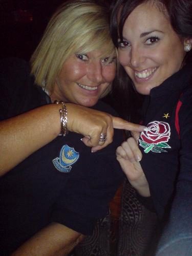 me and mum - me and mum, England V Ireland Rugby 2008