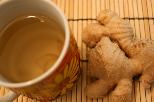 Ginger tea - Ginger tea is great for blood circulation, nausea, and dizziness.