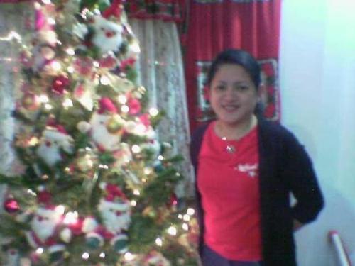 Me during the best time of the year-Christmas! - This was taken around 11pm before we left home to go to my inlaws place where the kids will be opening their gifts by midnight. i like the santas in my tree. Me during the best time of the year-Christmas! - This was taken around 11pm before we left home to go to my inlaws place where the kids will be opening their gifts by midnight. i like the santas in my tree.