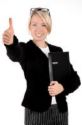Positive Attitude - This woman has the right attitude - positive!