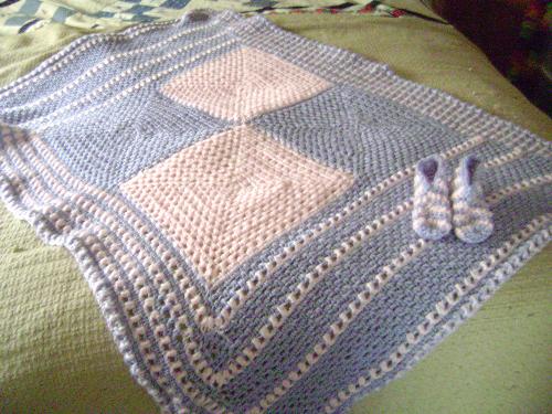 jewel&#039;s lullaby - this can be used as a baby or lap blanket. I can also make this in another color and or size.