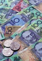 Australian dollar notes - Collection of australian dollar notes and coins