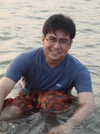Me. myself& I - Me sitting on Subic Beach.