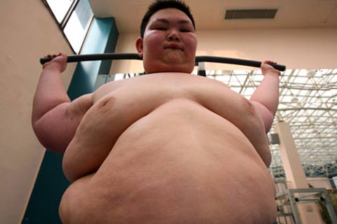 obesity - a fat guy