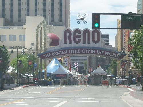 Reno, Nevada! - Here is a picture I took when my husband & I went to Reno, Nevada for the very first time. Actually, it was the 1st time either of us had ever been to a casino, period! I really liked it but I can see how it can get extremely addicting... those slot machines especially! We had a ball!